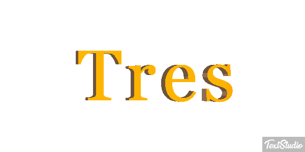 Três Effet de texte