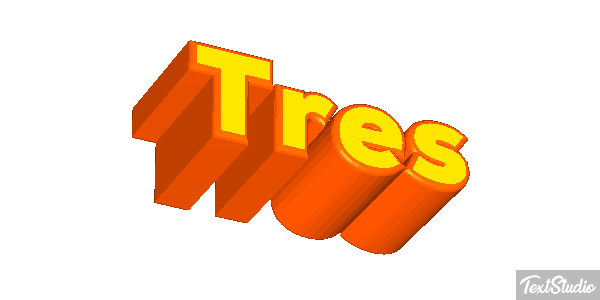 Três Effet de texte