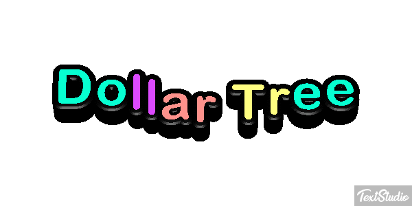 Dollar Tree Efecto de texto