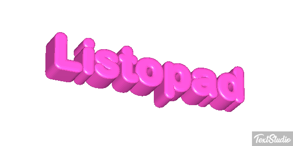 Listopad Text effect