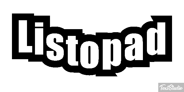 Listopad Text effect