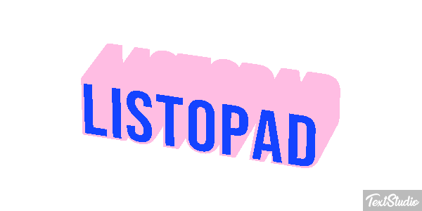 Listopad Text effect