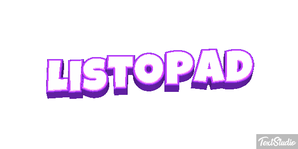 Listopad Text effect