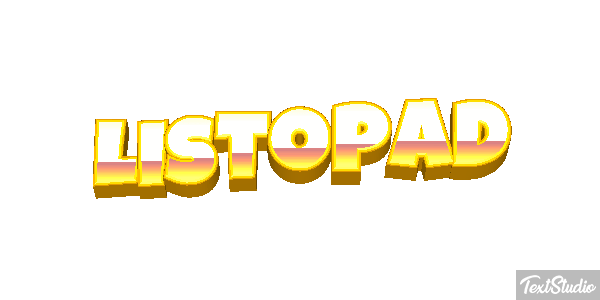 Listopad Text effect