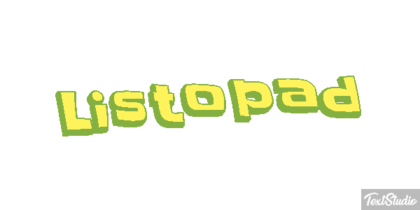 Listopad Text effect