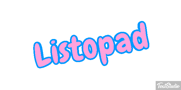 Listopad Text effect