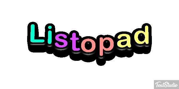 Listopad Text effect