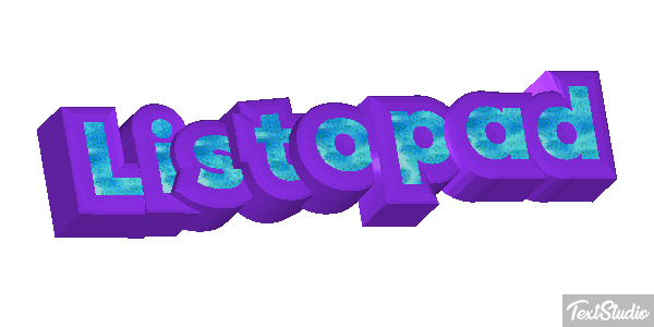 Listopad Text effect