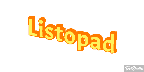 Listopad Text effect
