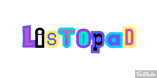 Listopad Text effect