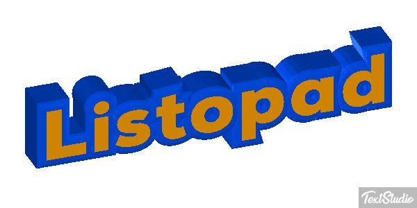 Listopad Text effect