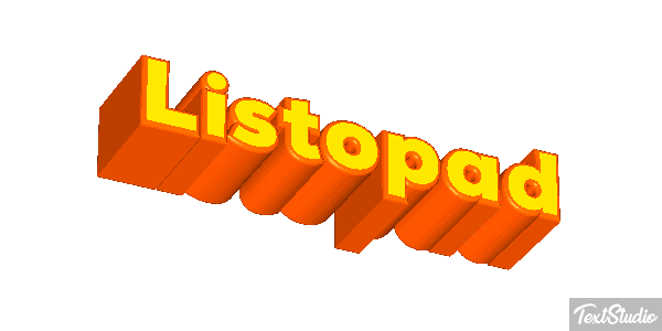 Listopad Text effect