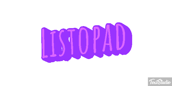 Listopad Text effect