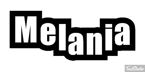 Melania Effetto testo