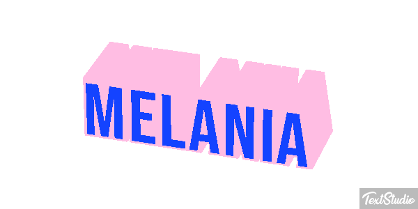 Melania Effetto testo