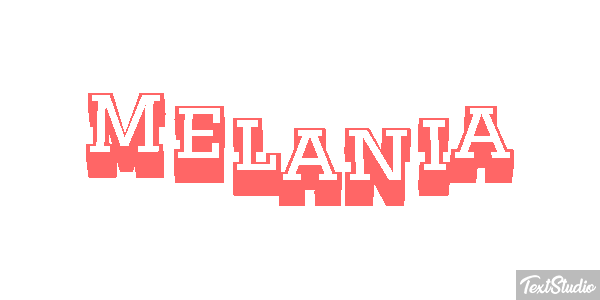 Melania Effetto testo