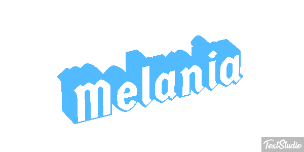 Melania Effetto testo