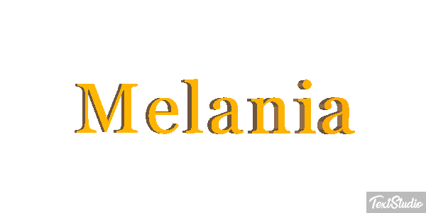 Melania Effetto testo