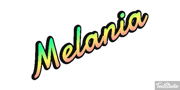 Melania Effetto testo