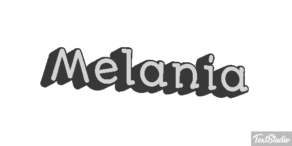 Melania Effetto testo
