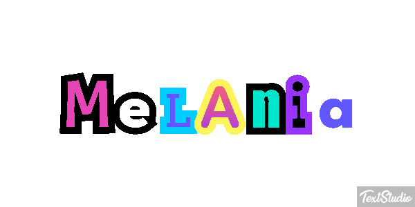 Melania Effetto testo