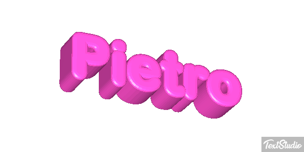 Pietro Efecto de texto
