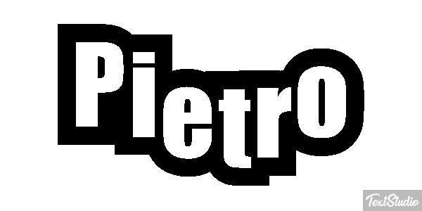Pietro Efecto de texto