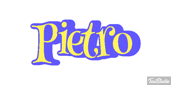 Pietro Efecto de texto