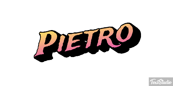 Pietro Efecto de texto