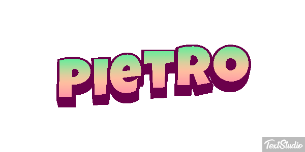 Pietro Efecto de texto