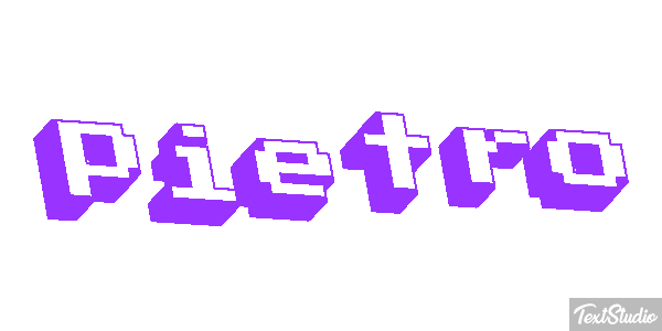 Pietro Efecto de texto