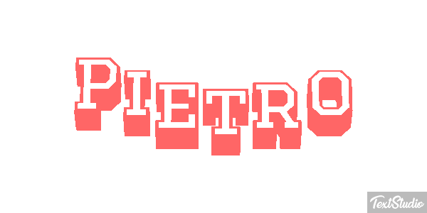 Pietro Efecto de texto