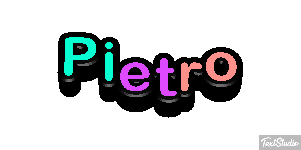 Pietro Efecto de texto