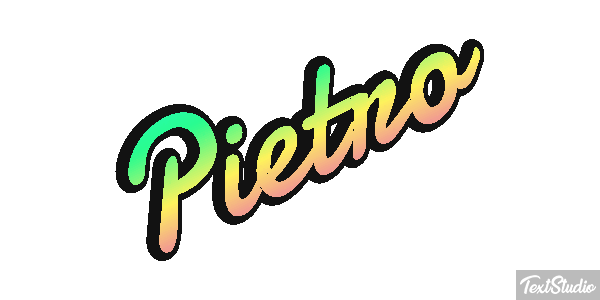 Pietro Efecto de texto
