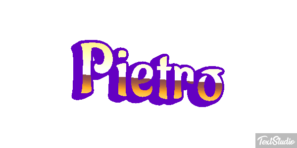 Pietro Efecto de texto