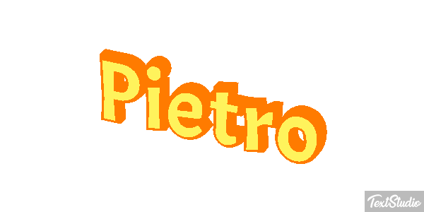 Pietro Efecto de texto