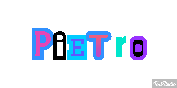 Pietro Efecto de texto