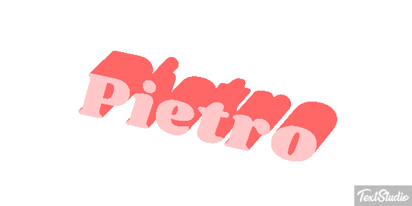 Pietro Efecto de texto