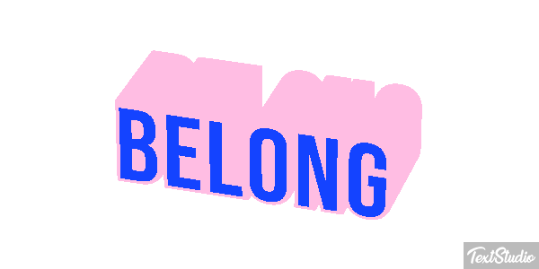 Belong Efeito do texto