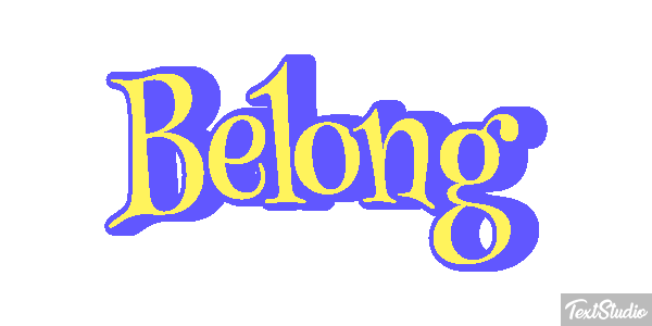 Belong Efeito do texto