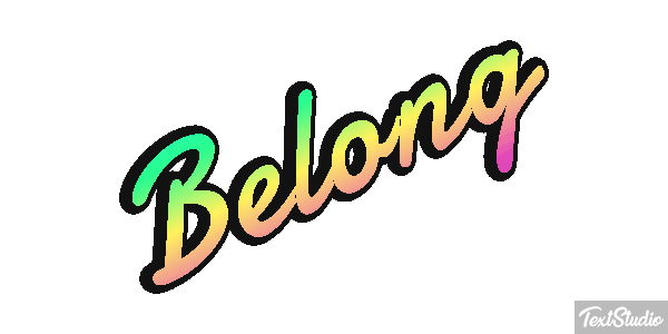 Belong Efeito do texto