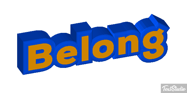 Belong Efeito do texto