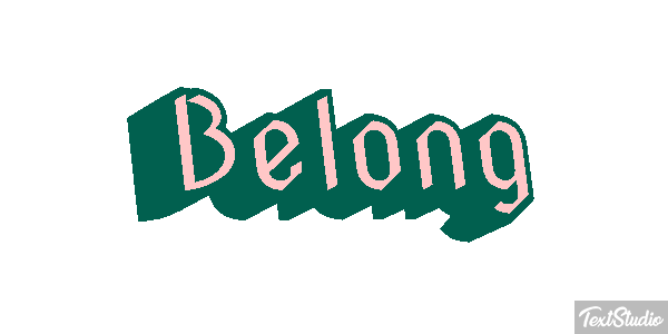 Belong Efeito do texto
