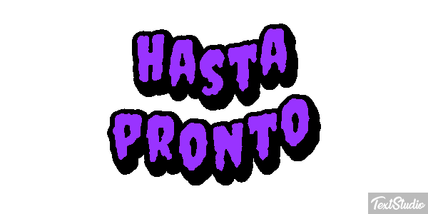 Hasta pronto Efecto de texto