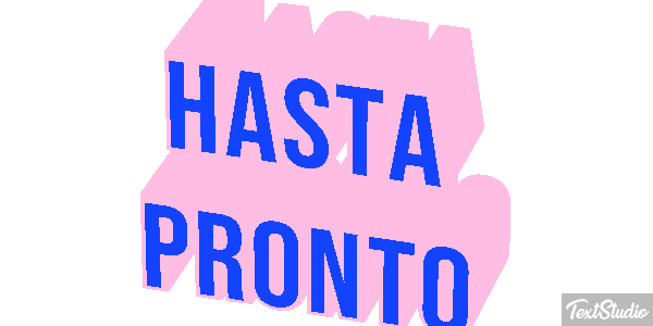 Hasta pronto Efecto de texto