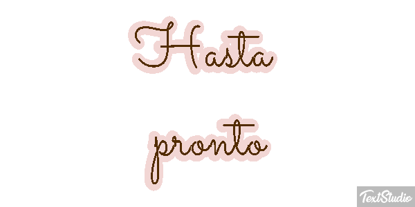 Hasta pronto Efecto de texto