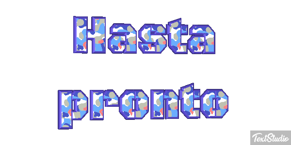 Hasta pronto Efecto de texto