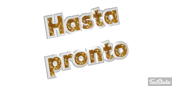 Hasta pronto Efecto de texto