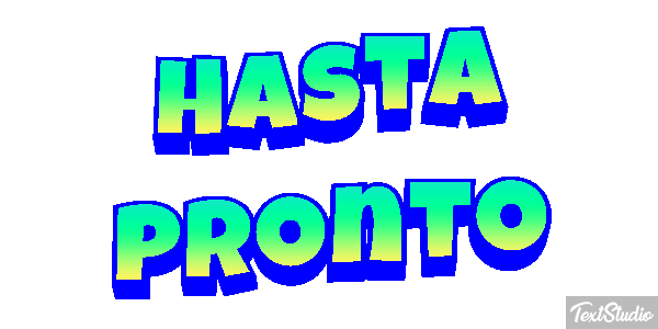 Hasta pronto Efecto de texto