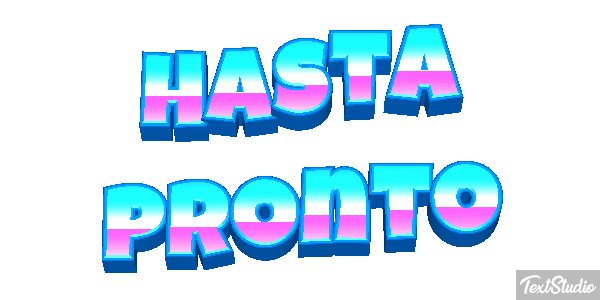 Hasta pronto Efecto de texto